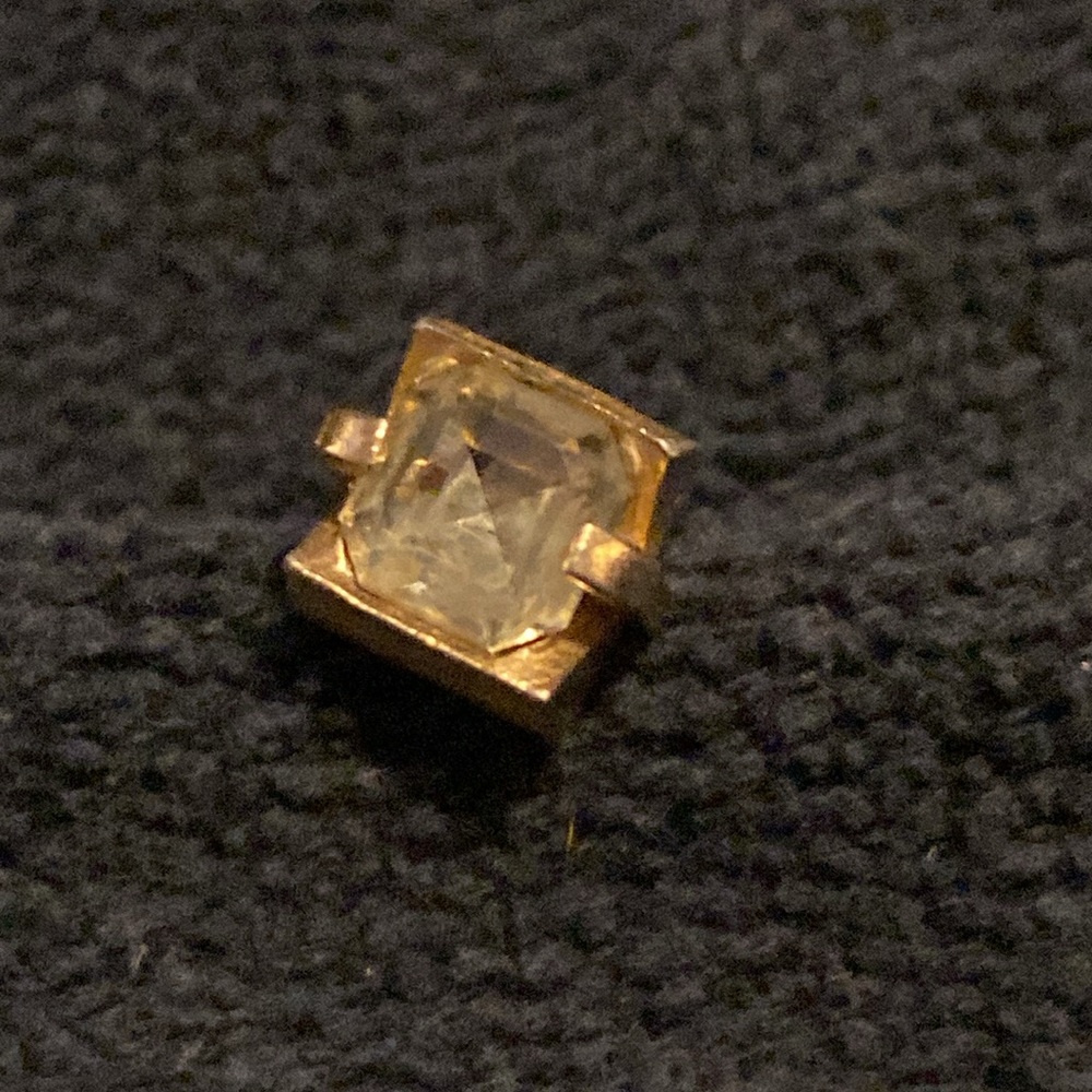 Swank tie tack-cool Vintage gold tone-